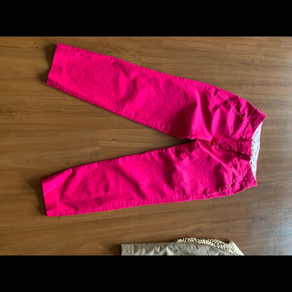 Love this pant so much pink J. Crew